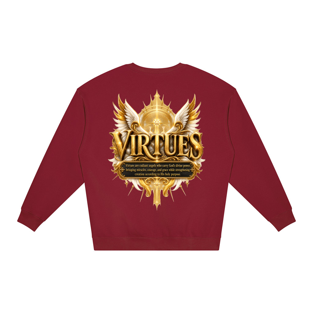 Jubilore "Virtues" Unisex Loose Crewneck Sweatshirt