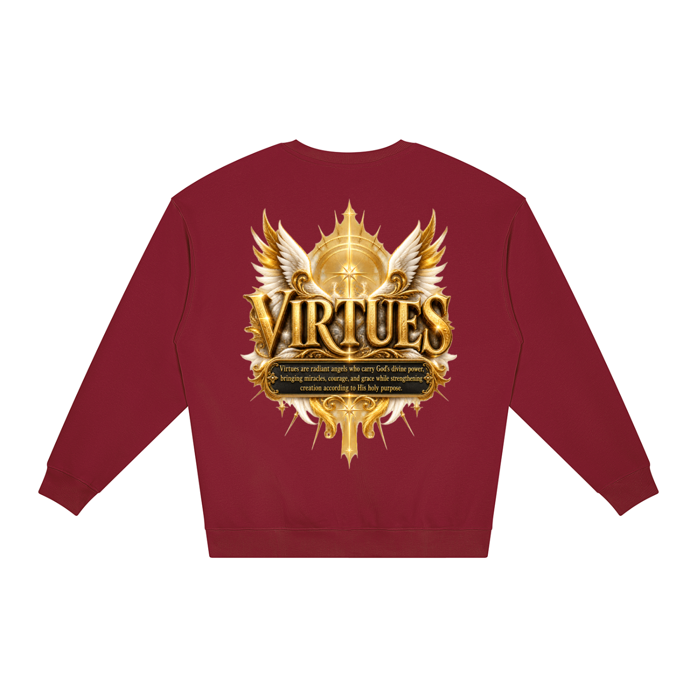 Jubilore "Virtues" Unisex Loose Crewneck Sweatshirt