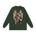Jubilore "Michael" Unisex Raw Hem Long Sleeve T-Shirt