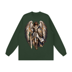Jubilore "Michael" Unisex Raw Hem Long Sleeve T-Shirt