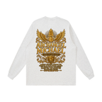 Jubilore "Michael" Unisex Raw Hem Long Sleeve T-Shirt
