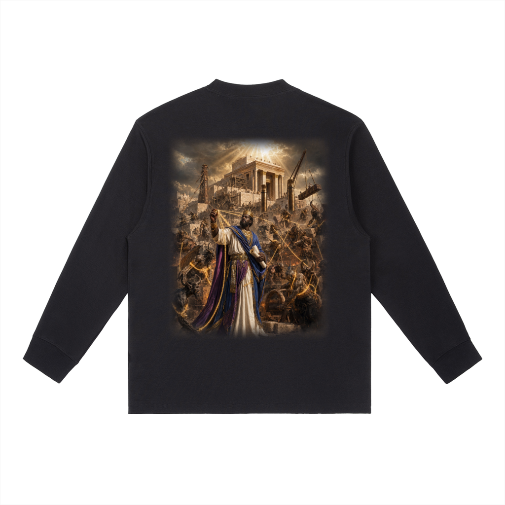 Jubilore "Solomon" Essential Crewneck Long-Sleeve T-Shirt