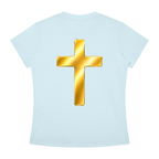 Jubiloré "Shroud of Turin" Women's Slim Fit Crewneck T-Shirt