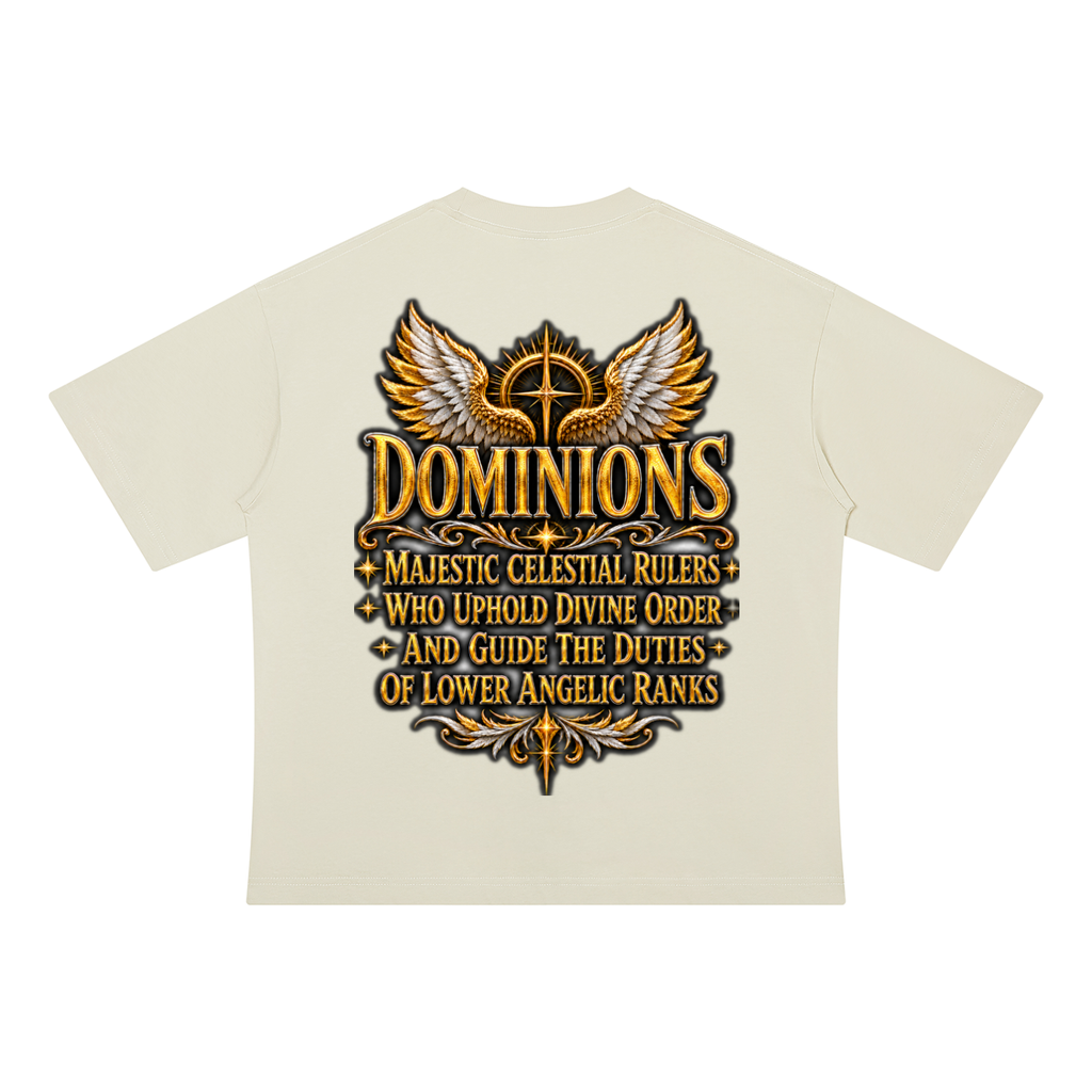 Jubilore "Dominions" Unisex Drop Shoulder Cotton T-Shirt