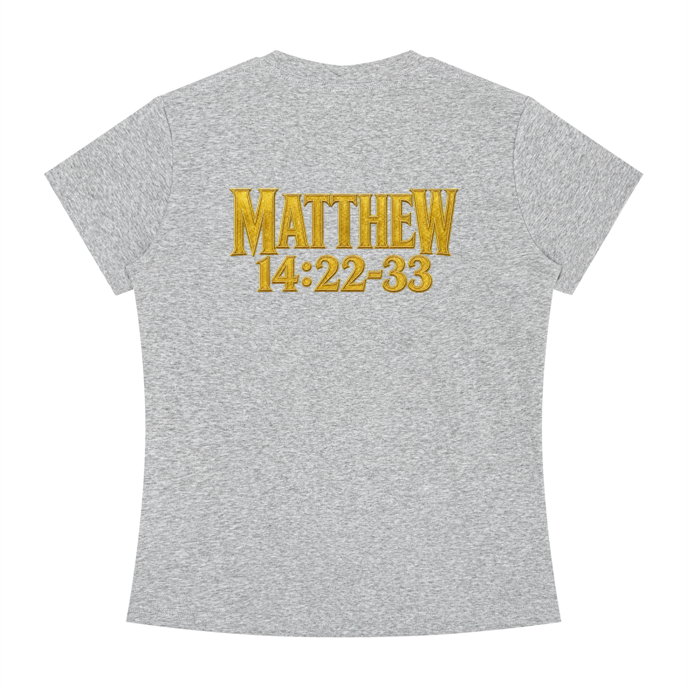 Jubiloré "Jesus Walks On Water" Women's Slim Fit Crewneck T-Shirt