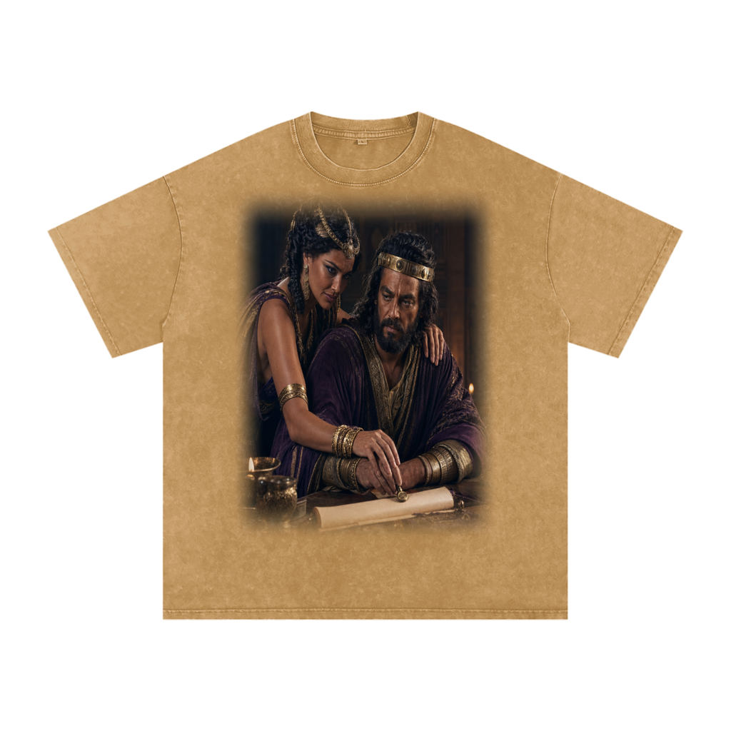 Jubilore “Jezebel” Snow Washed Oversized Cotton T-Shirt