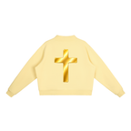 Jubiloré "BCA" Essential Fleece Mock-Neck Crew Sweatshirt