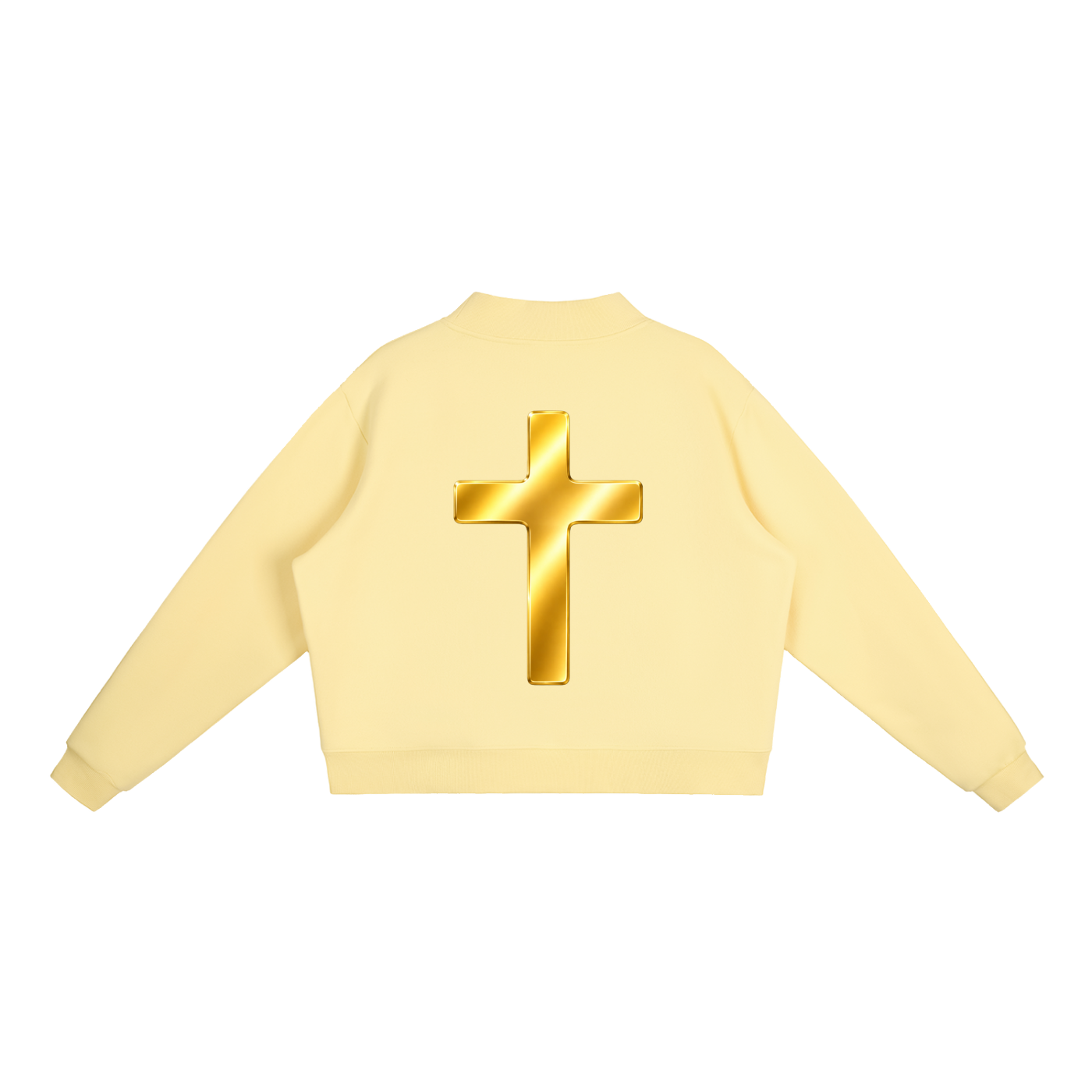 Jubiloré "BCA" Essential Fleece Mock-Neck Crew Sweatshirt