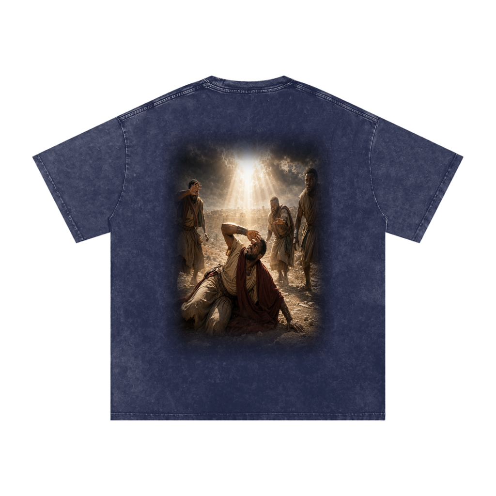 Jubilore “Paul” Snow Washed Oversized Cotton T-Shirt