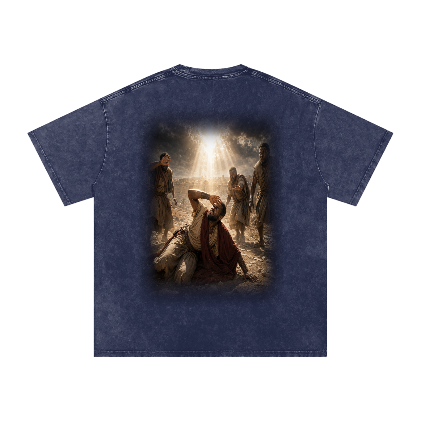 Jubilore “Paul” Snow Washed Oversized Cotton T-Shirt