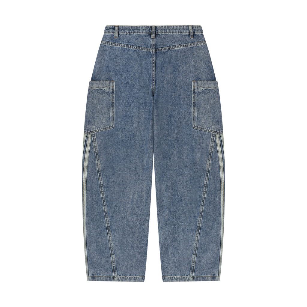 Jubiloré Women's Vintage Wash Barrel Leg Jeans