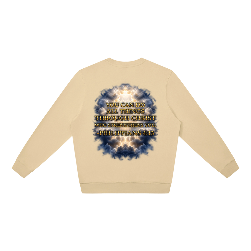 Jubilore "Christ Saves" Unisex Oversized Crewneck Sweatshirt