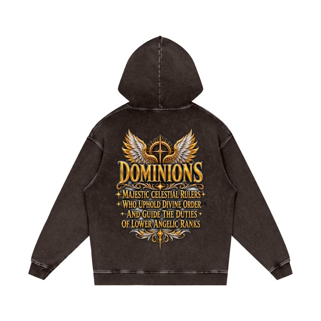 Jubilore "Dominions" Snow Washed Loose Cotton Hoodie