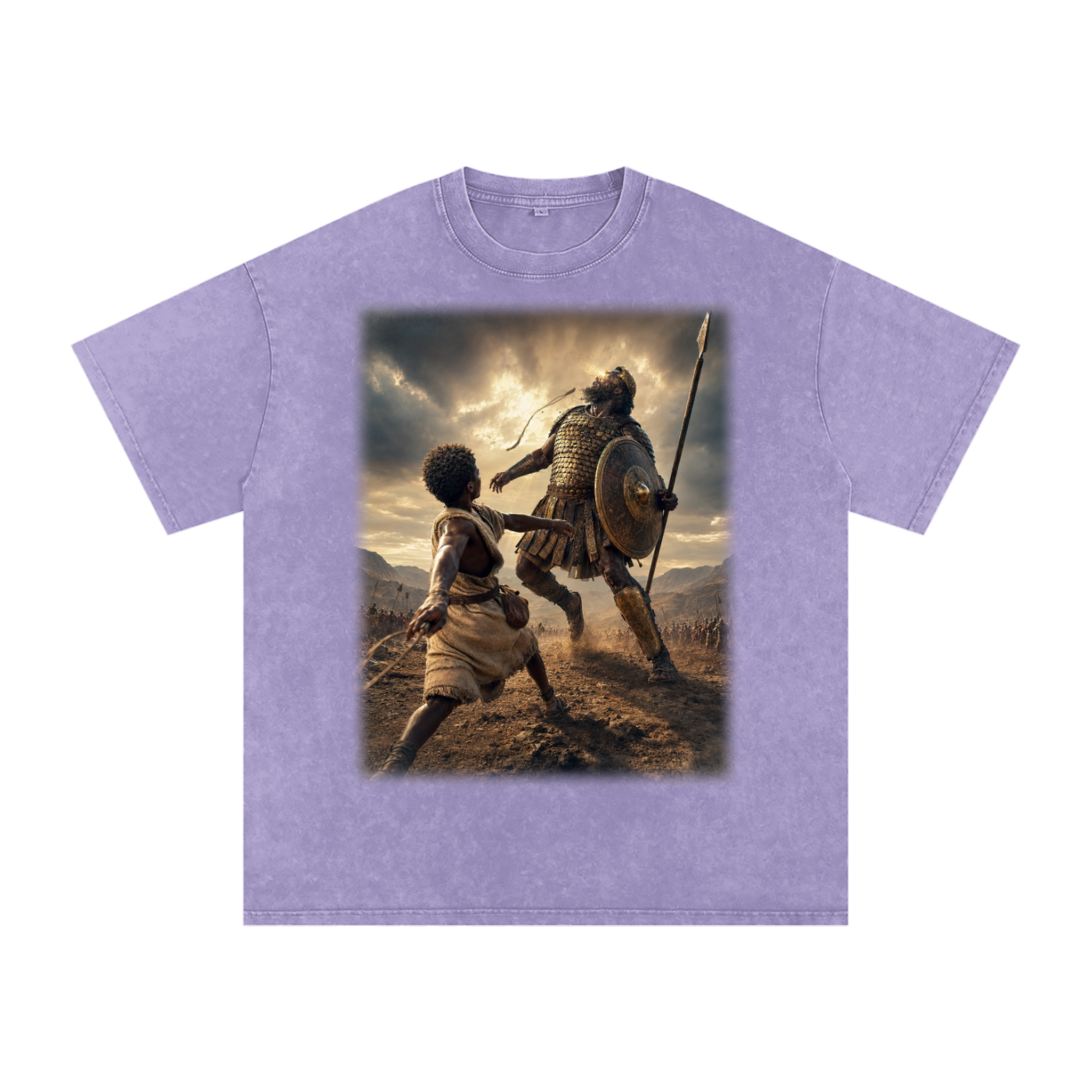 Jubilore “David” Snow Washed Oversized Cotton T-Shirt