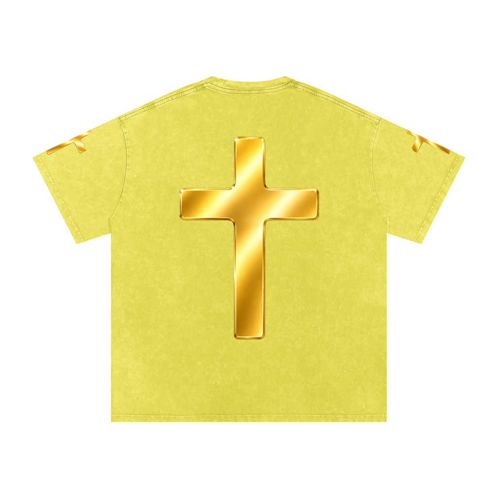Jubilore "Jesus Is LORD" Snow Washed Oversized Cotton T-Shirt
