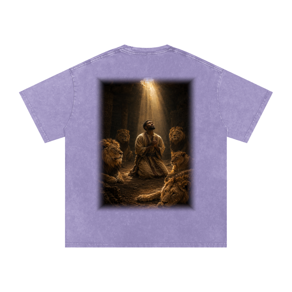 Jubilore "Daniel" Snow Washed Oversized Cotton T-Shirt