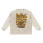 Jubilore "Michael" Snow Washed Frayed Edge T-Shirt