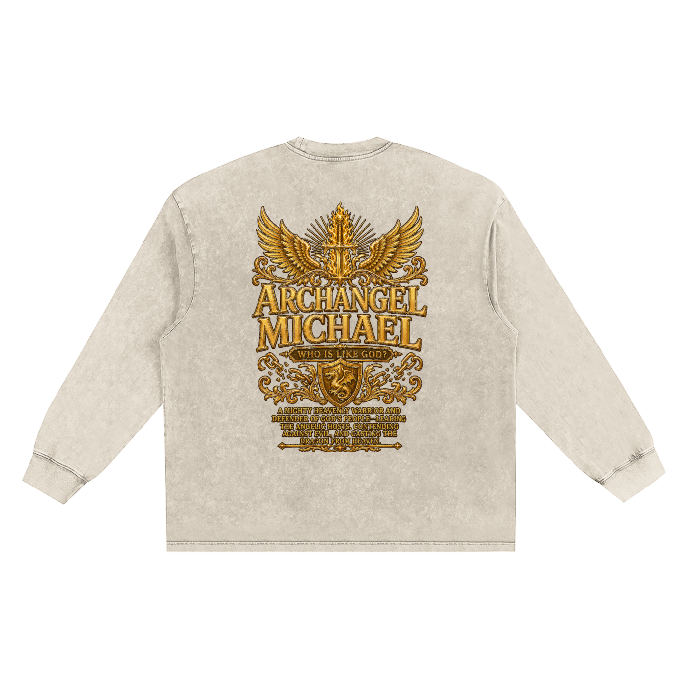 Jubilore "Michael" Snow Washed Frayed Edge T-Shirt