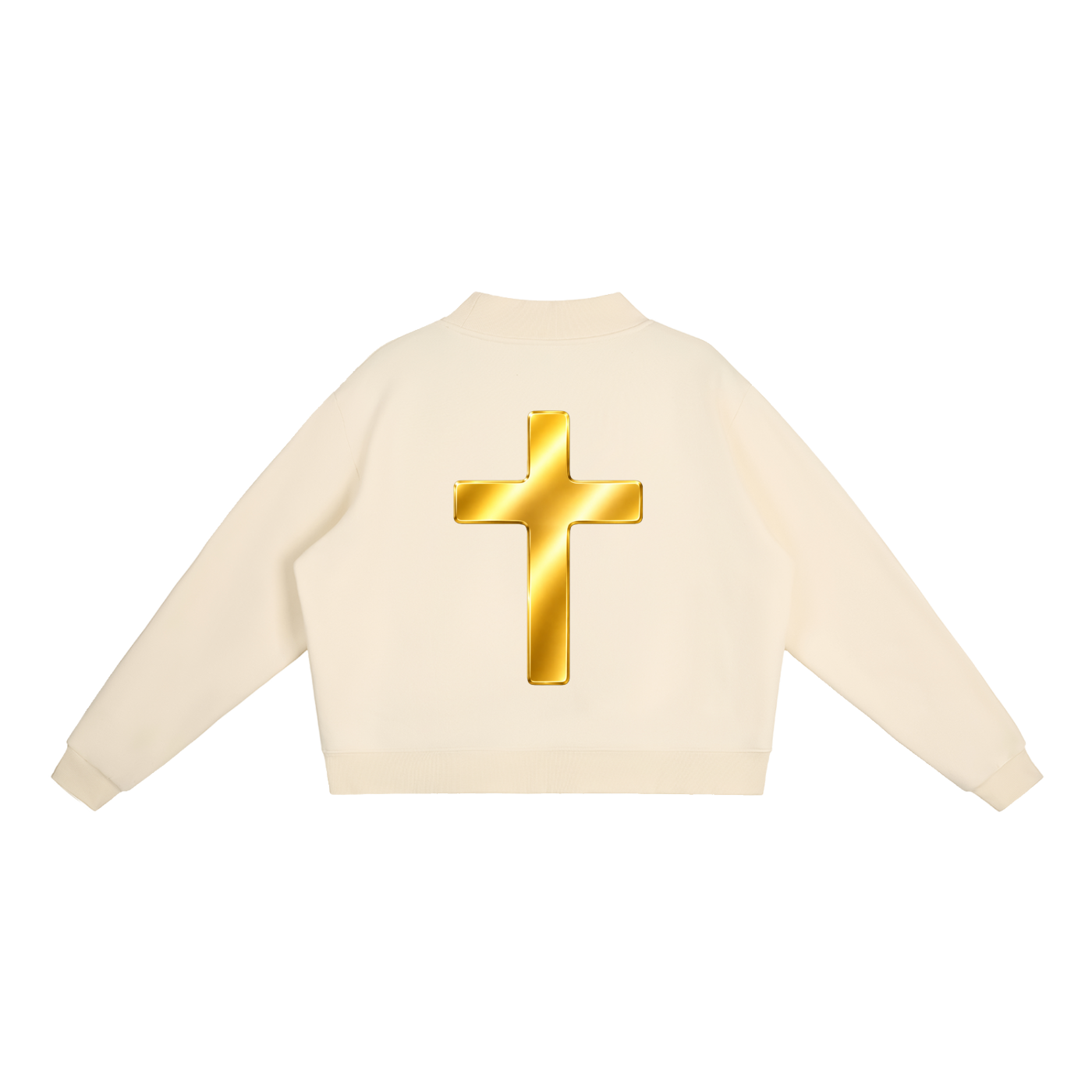 Jubiloré "BCA" Essential Fleece Mock-Neck Crew Sweatshirt