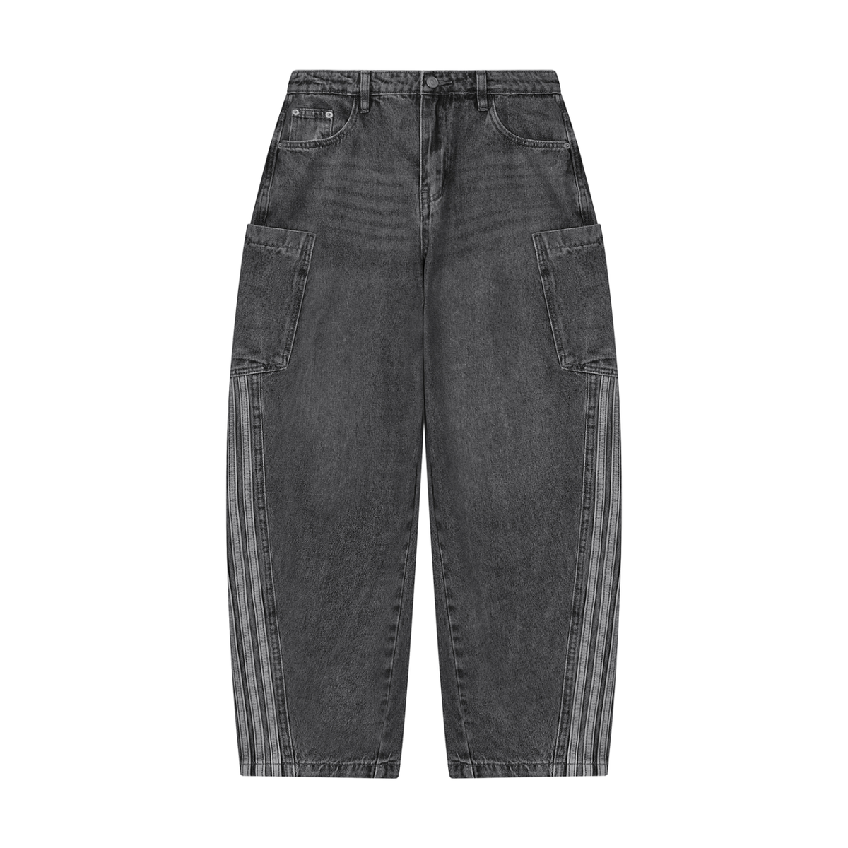 Jubiloré Women's Vintage Wash Barrel Leg Jeans