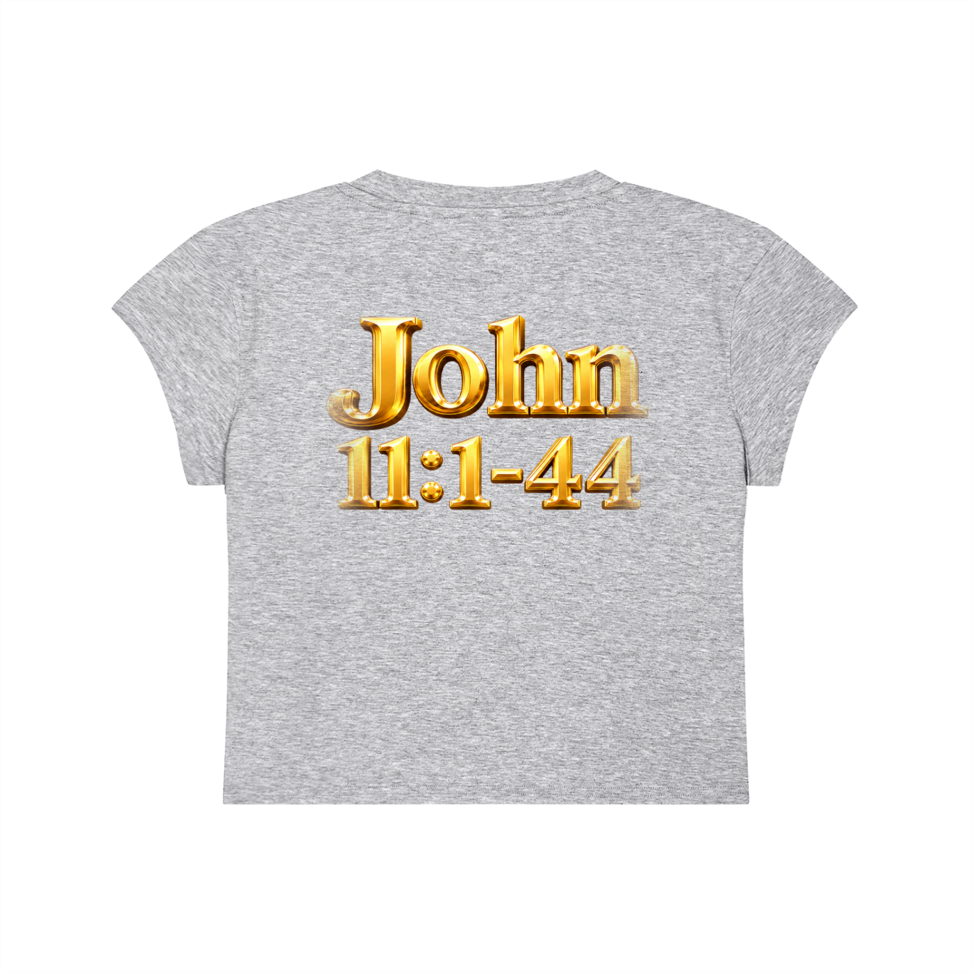 Jubiloré “Jesus Resurrects Lazarus” Women's Slim-Fit Cropped T-Shirt