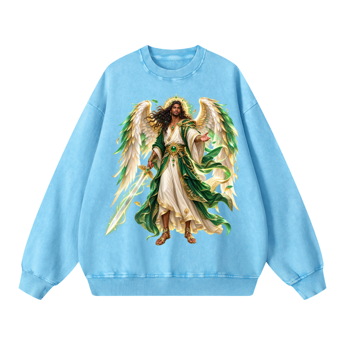 Jubilore "Raphael" Snow Washed Oversized Sweatshirt