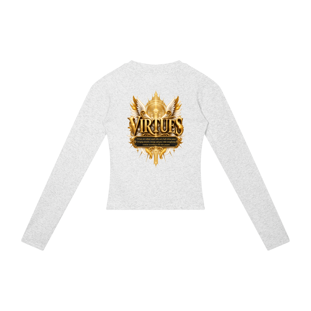 Jubiloré "Virtues" Women’s Slim Raglan Long Sleeve T-Shirt