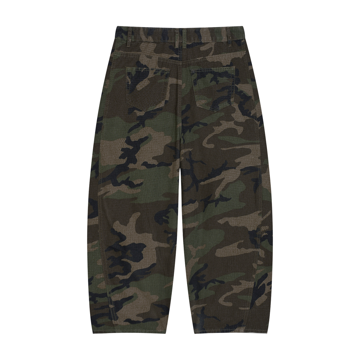 Jubilore Men’s Camo Barrel Leg Cargo Pants