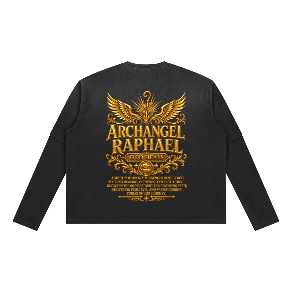 Jubilore "Raphael" Unisex Vintage Wash Layered T-Shirt