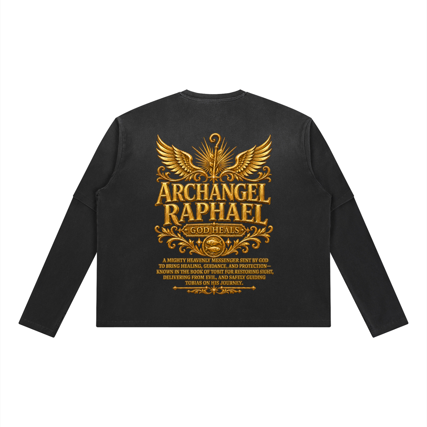 Jubilore "Raphael" Unisex Vintage Wash Layered T-Shirt