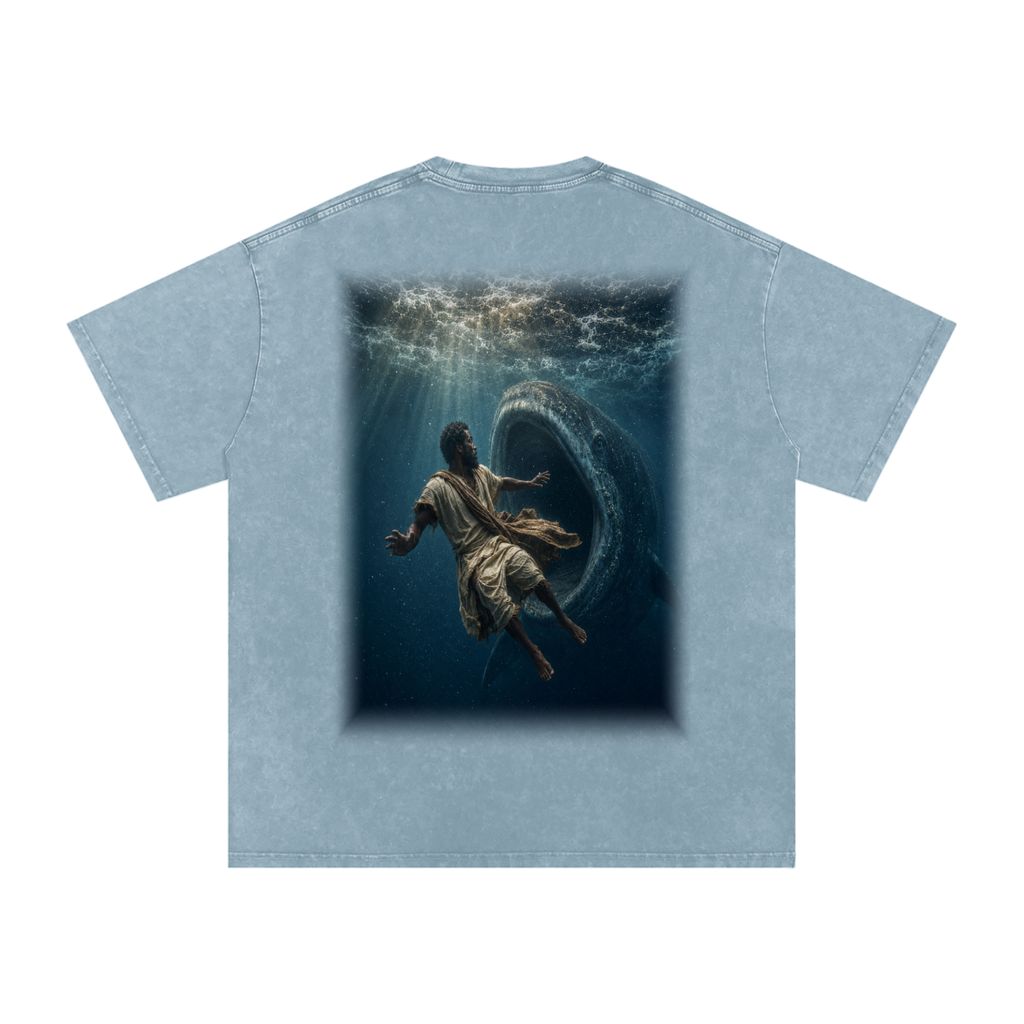 Jubilore "Jonah" Snow Washed Oversized Cotton T-Shirt
