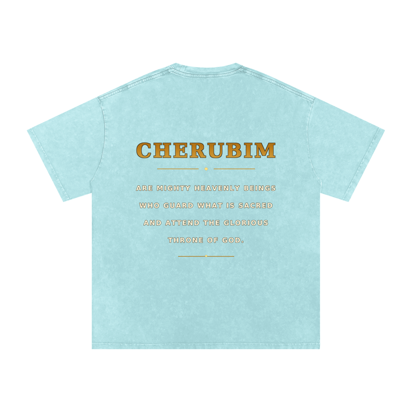 Jubilore Cherubim Snow Washed Oversized Cotton T-Shirt