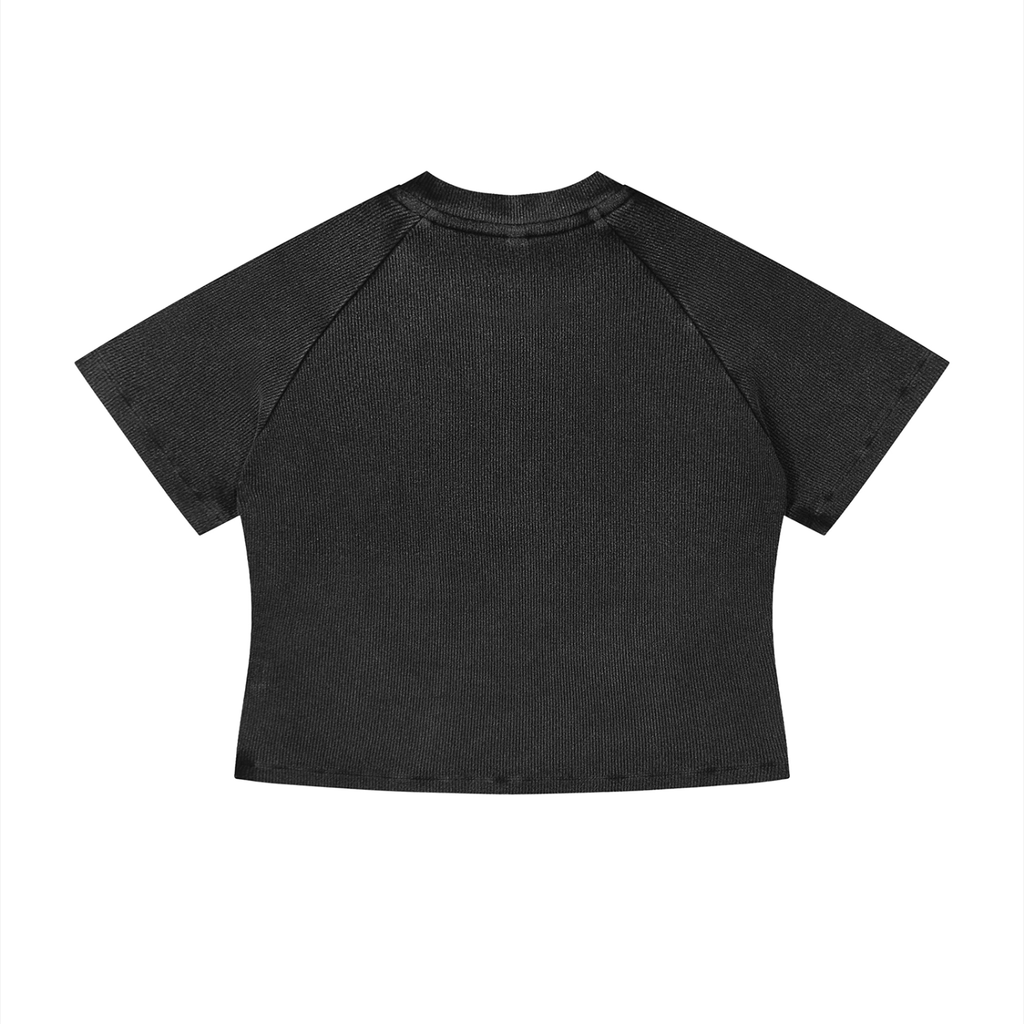 Jubiloré "JIG" Women's Mineral Wash Crop T-Shirt