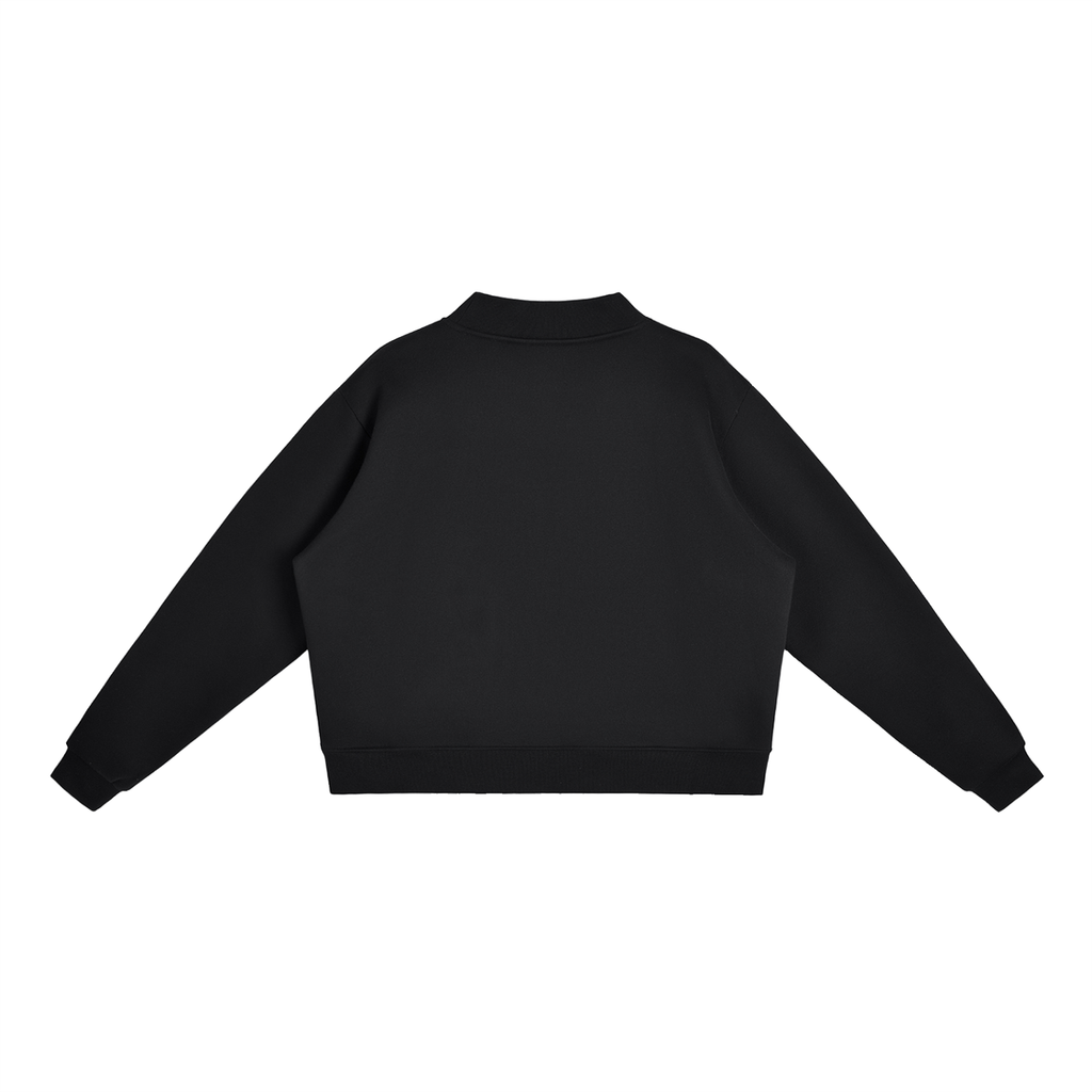 Jubiloré "JIK" Essential Fleece Mock-Neck Crew Sweatshirt