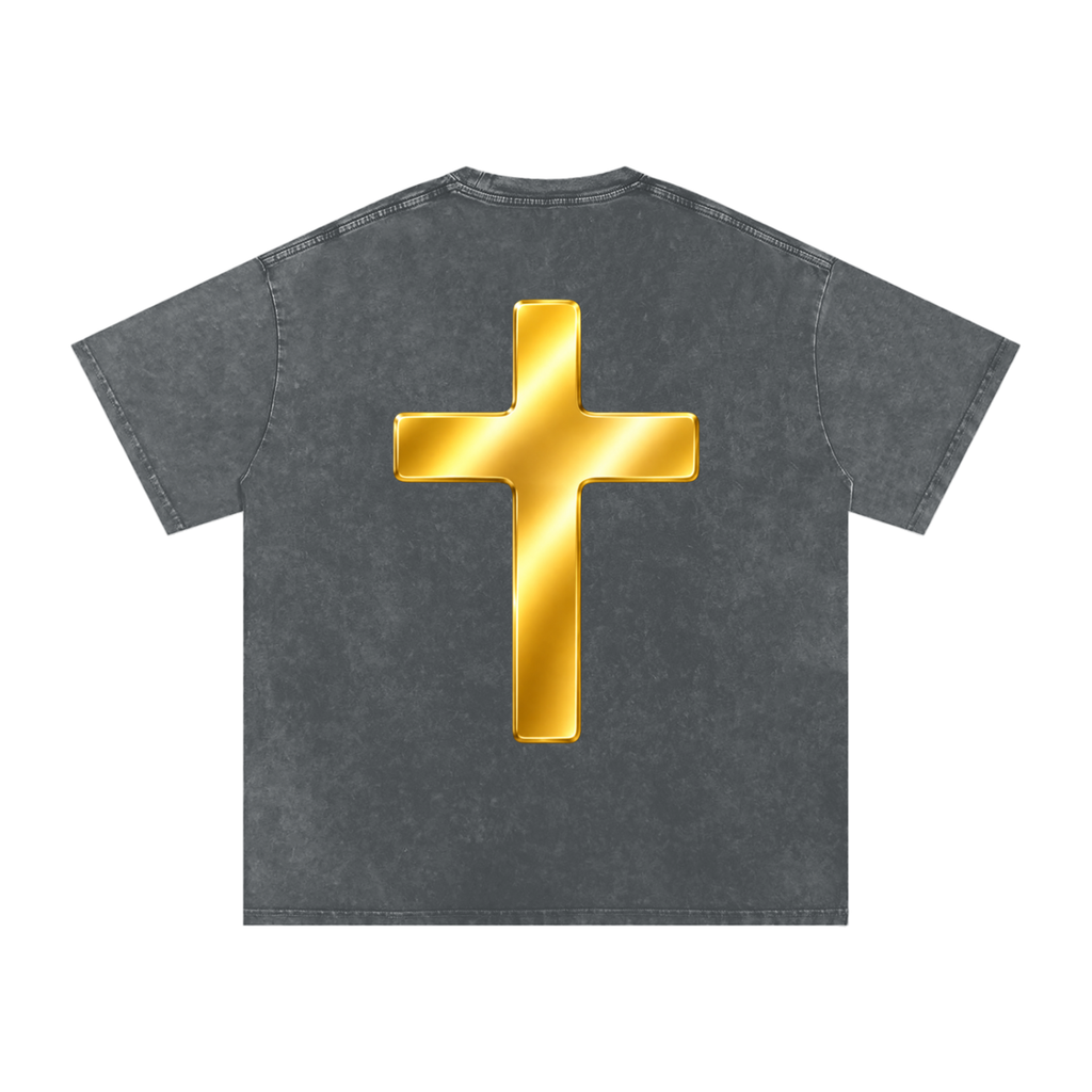 Jubilore "Shroud of Turin" Snow Washed Oversized Cotton T-Shirt