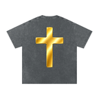 Jubilore "Shroud of Turin" Snow Washed Oversized Cotton T-Shirt