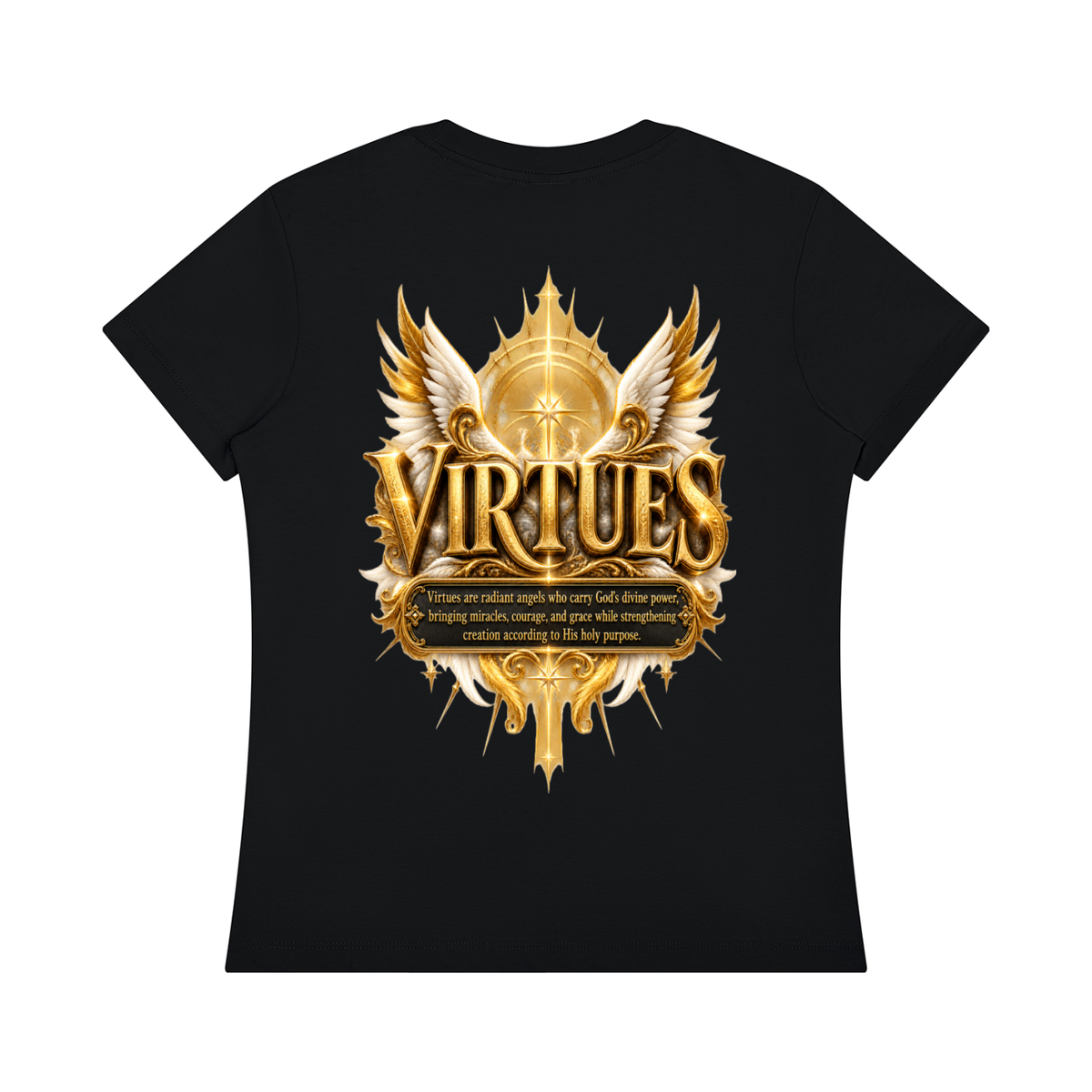Jubiloré "Virtues" Women's Regular Fit Crewneck T-Shirt