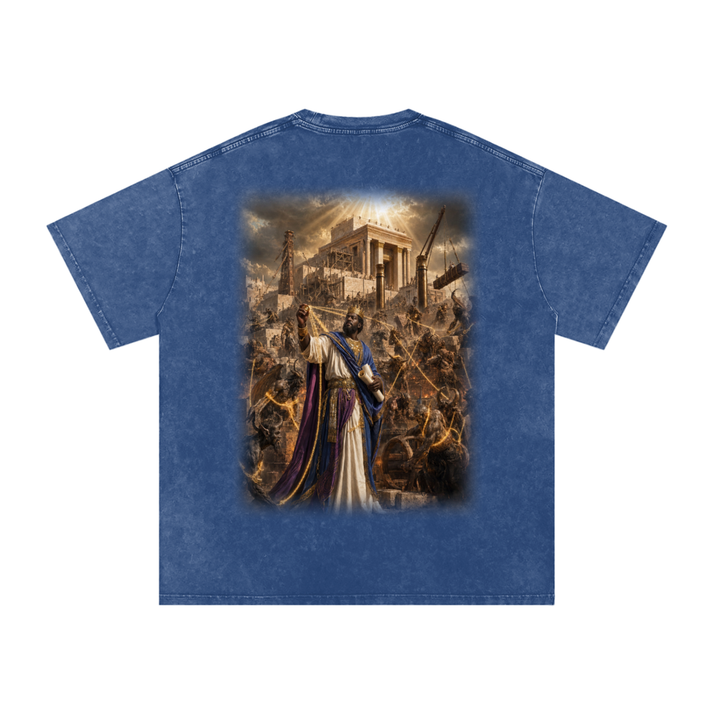 Jubilore “Solomon” Snow Washed Oversized Cotton T-Shirt