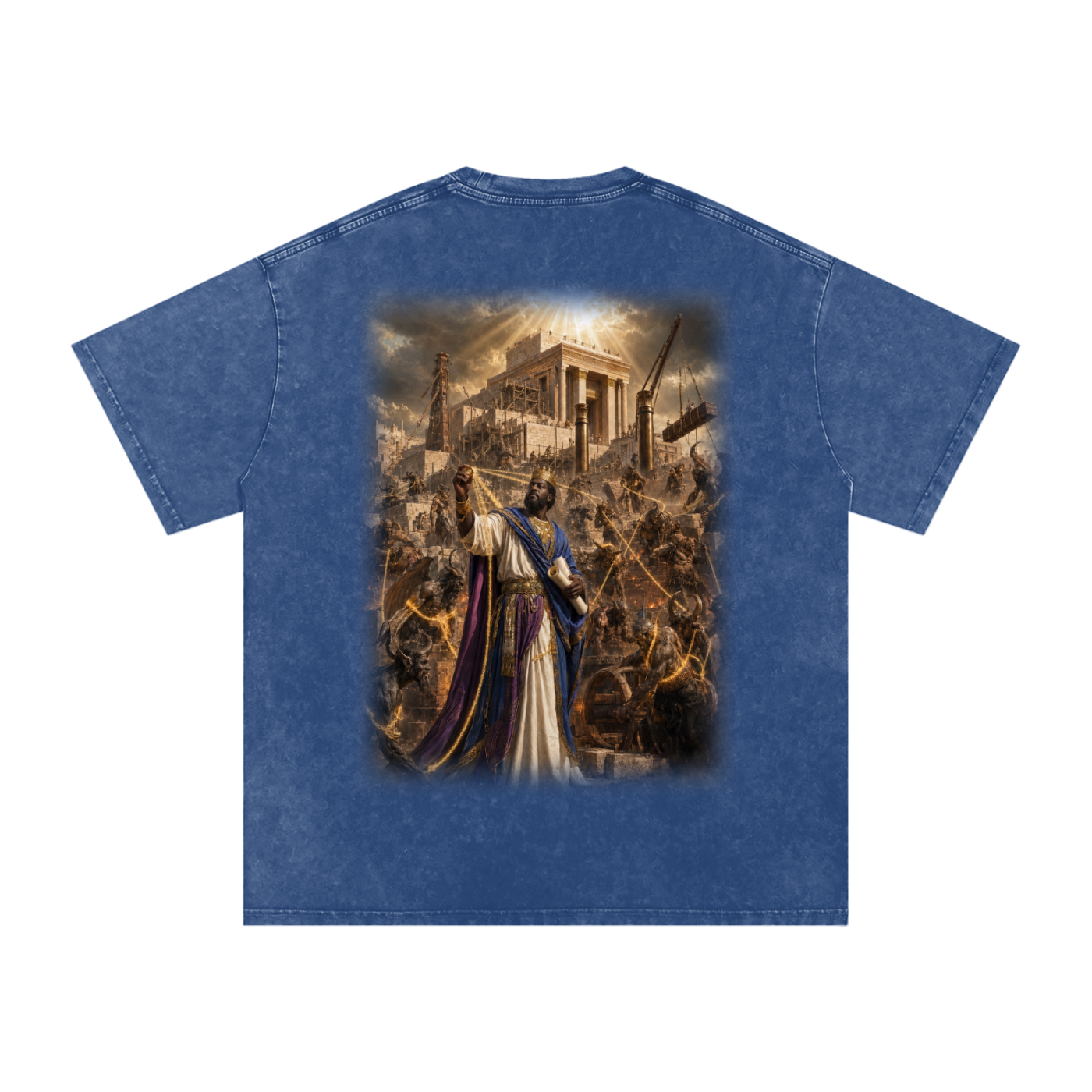 Jubilore “Solomon” Snow Washed Oversized Cotton T-Shirt