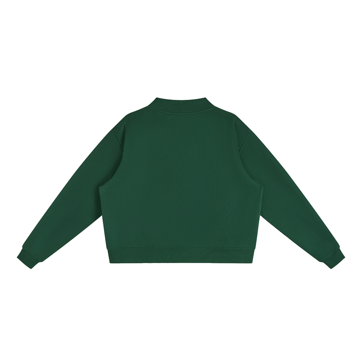 Jubiloré "JIK" Essential Fleece Mock-Neck Crew Sweatshirt